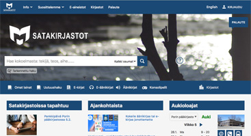 satakirjastot.finna.fi screenshot